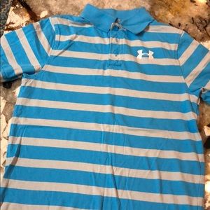 Under Armour golf polo shirt. Boys size YSM